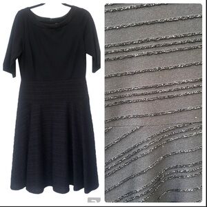 Sangria fit & flare cocktail dress sparkles M 10